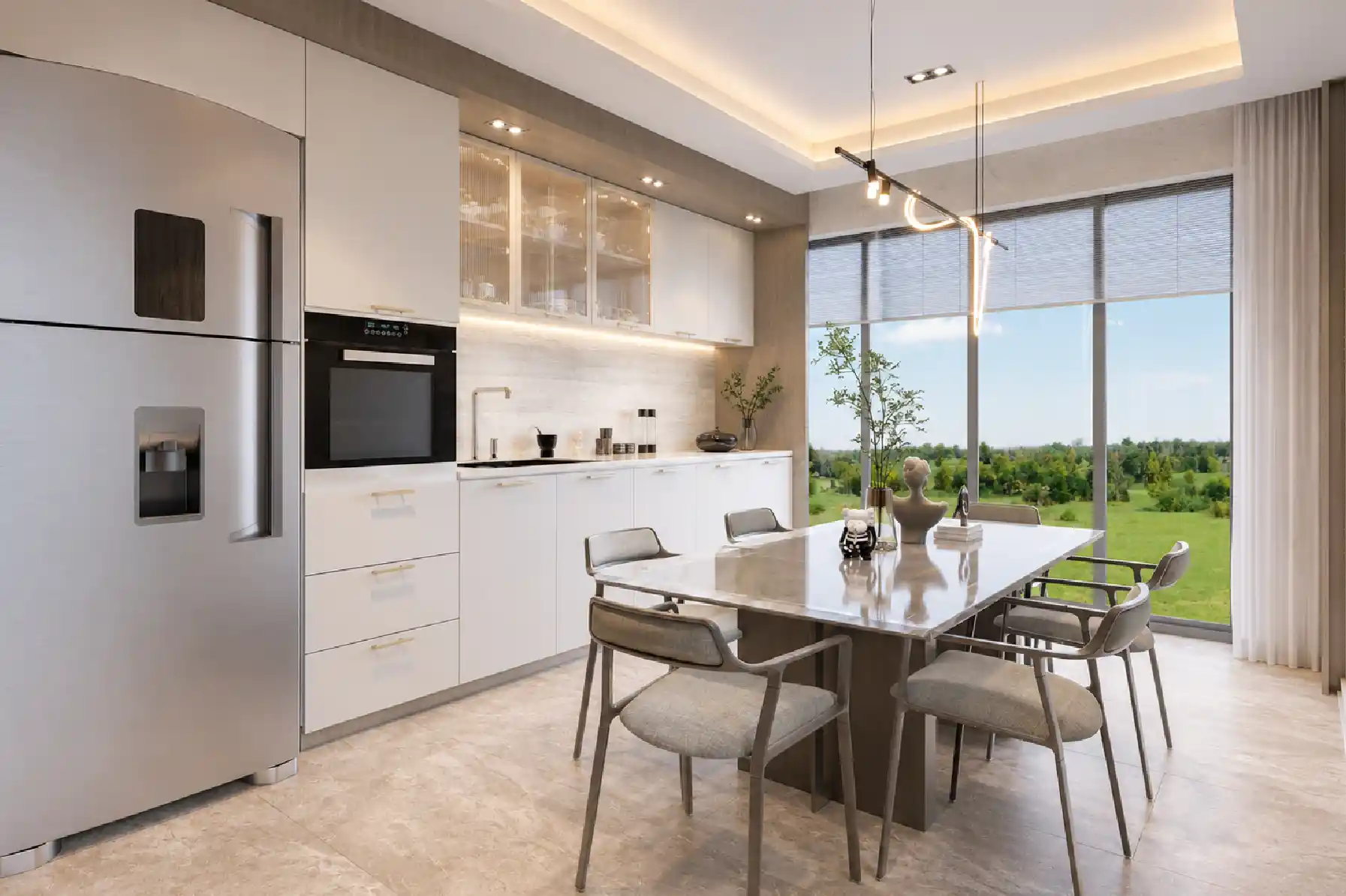VivaMore living area and landscape