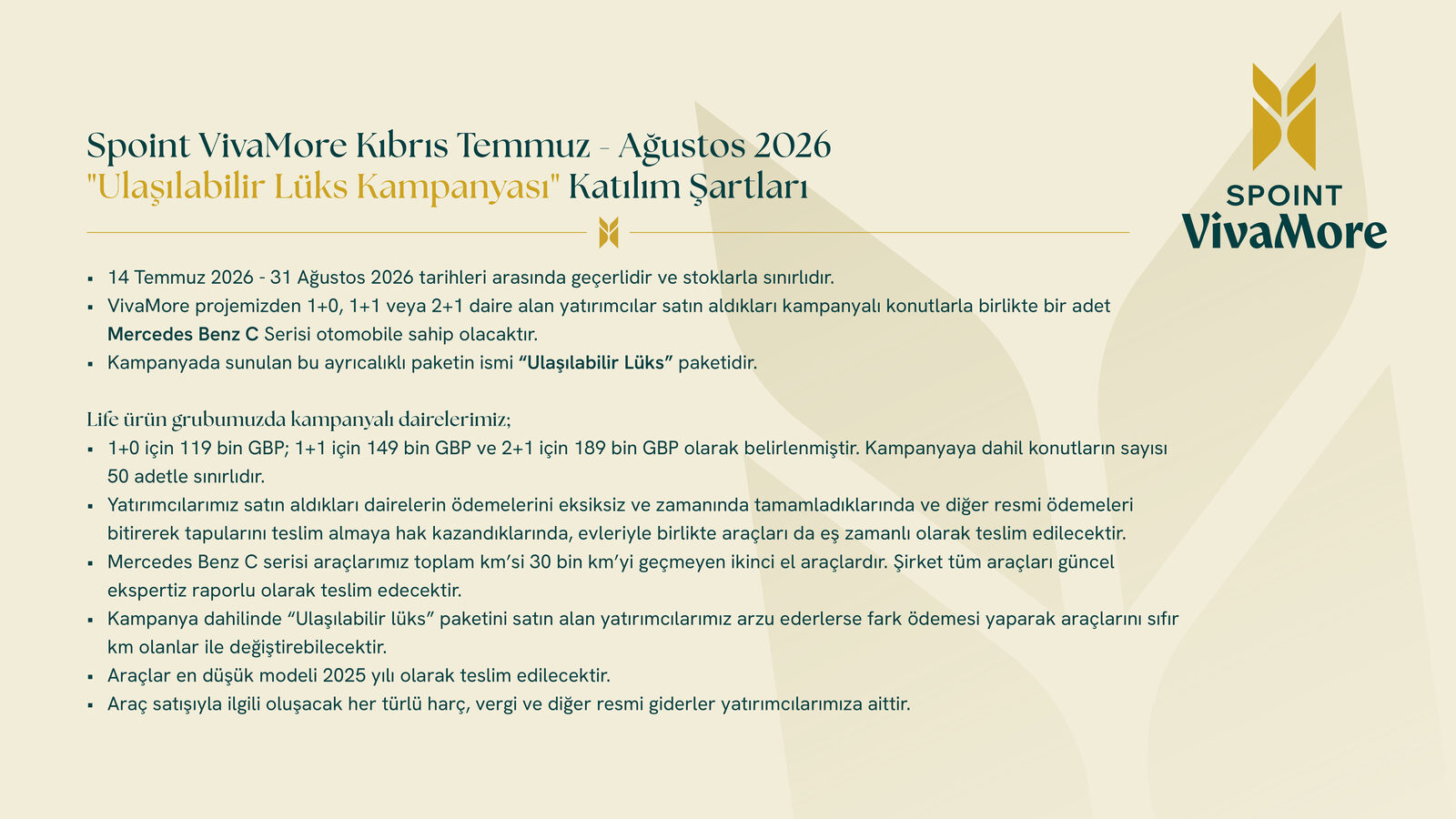 VivaMore kampanya şartları